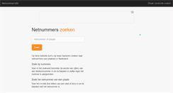 Desktop Screenshot of netnummer.info