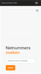 Mobile Screenshot of netnummer.info