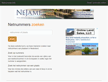 Tablet Screenshot of netnummer.info